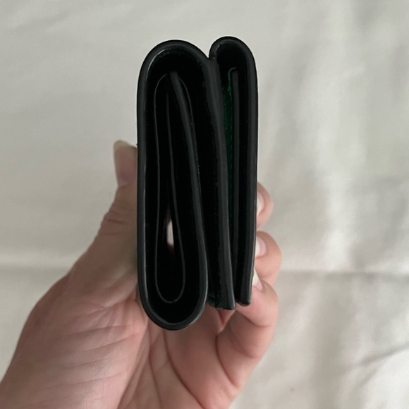 Saint Laurent Iridescent Green Trifold Wallet - Picture 8 of 16